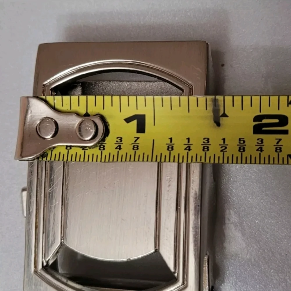 Men's Brown 42cLeather Belt with Silver Cam Buckle